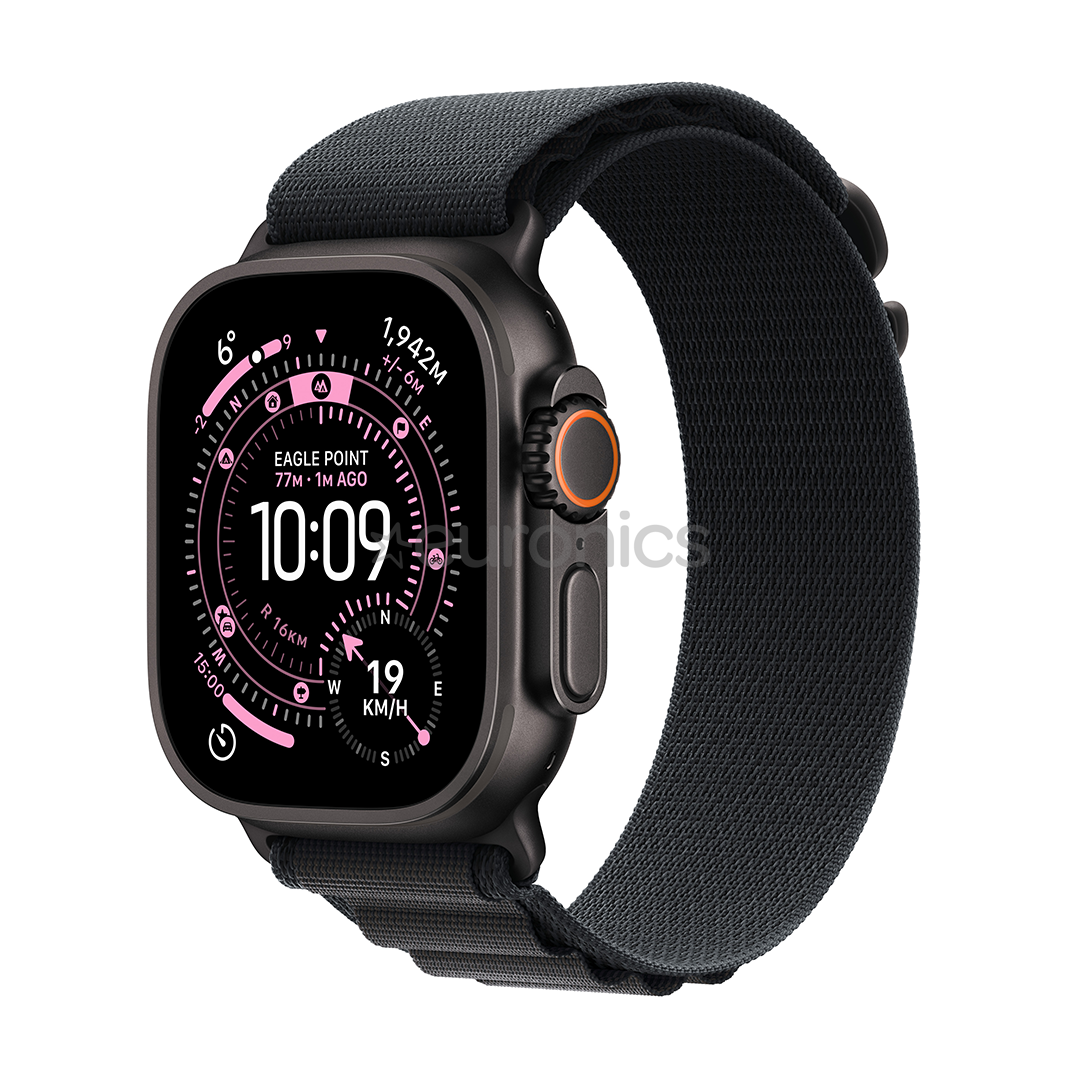 Apple Watch Ultra 3, 49 mm, Alpine Loop, Medium, must titaan / must - Nutikell