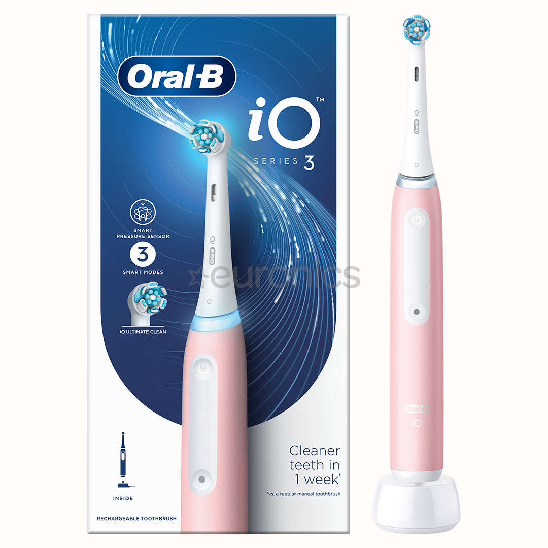 Braun Oral-B iO3, roosa - Elektriline hambahari