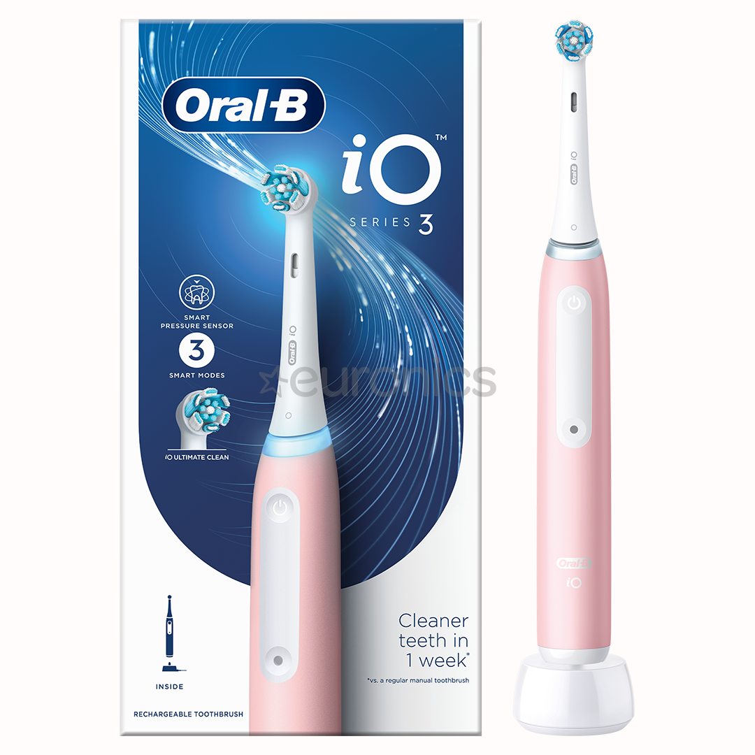 Braun Oral-B iO3, roosa - Elektriline hambahari