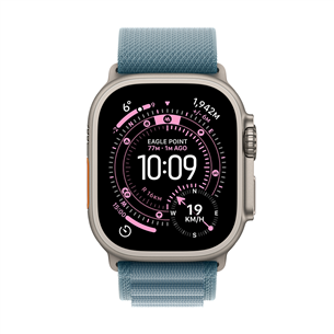Apple Watch Ultra 3, 49 mm, Alpine Loop, Large, titaan / helesinine - Nutikell