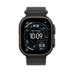 Apple Watch Ultra 3, 49 mm, Ocean Band, must titaan / must - Nutikell