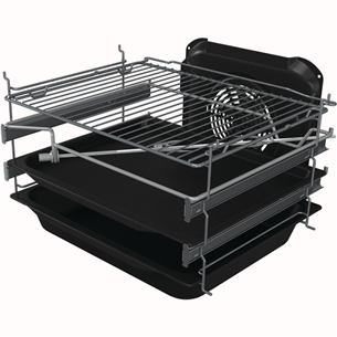 Gorenje, 70 L, laius 50 cm, valge - Gaasipliit elektriahjuga