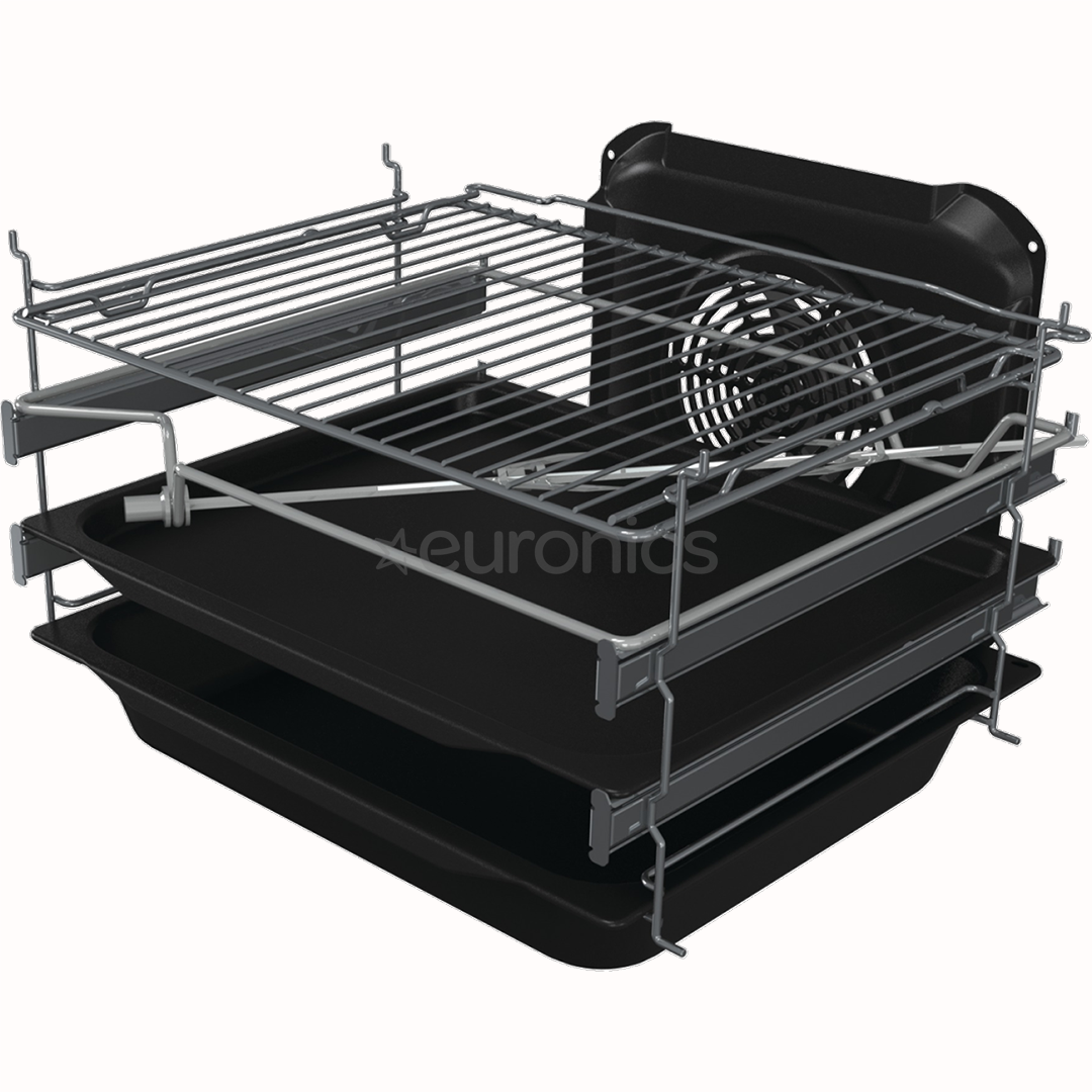 Gorenje, 70 L, laius 50 cm, valge - Gaasipliit elektriahjuga