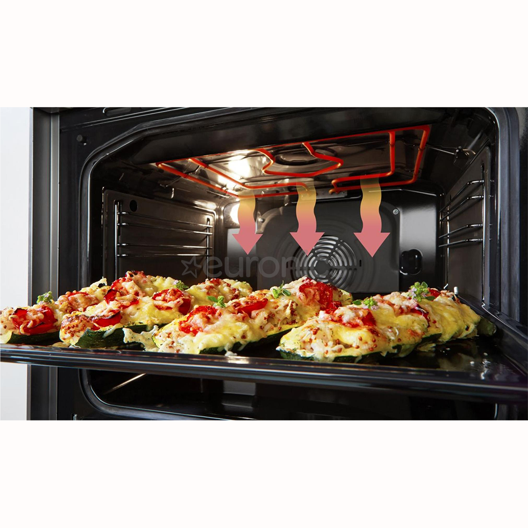 Gorenje, 70 L, laius 50 cm, valge - Gaasipliit elektriahjuga