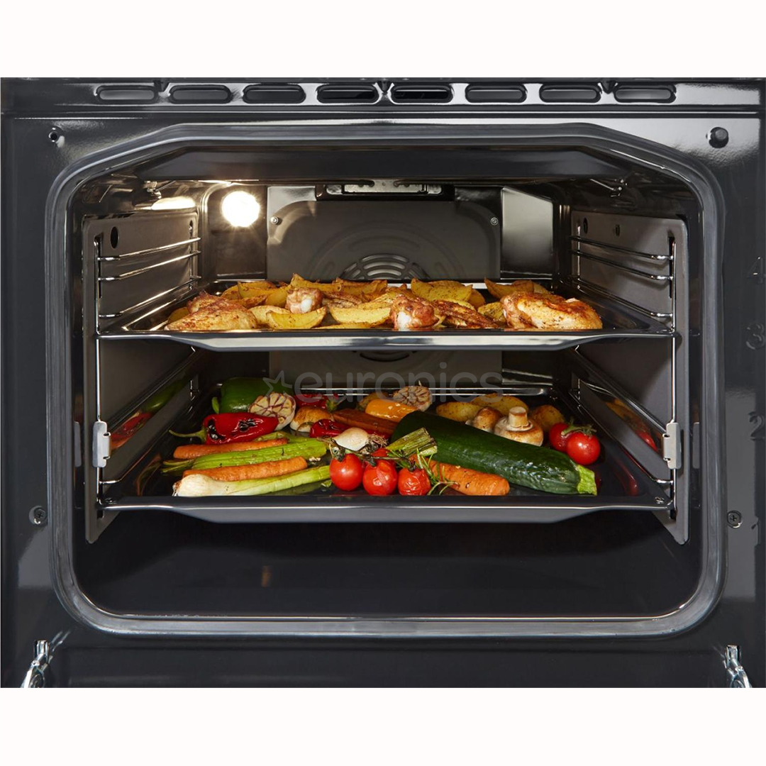 Gorenje, 70 L, laius 50 cm, valge - Gaasipliit elektriahjuga