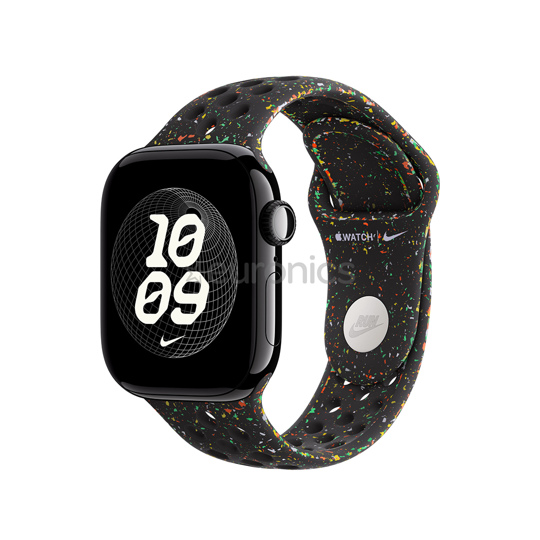 Apple Nike Sport Band, 46 mm, S/M, must - Kellarihm