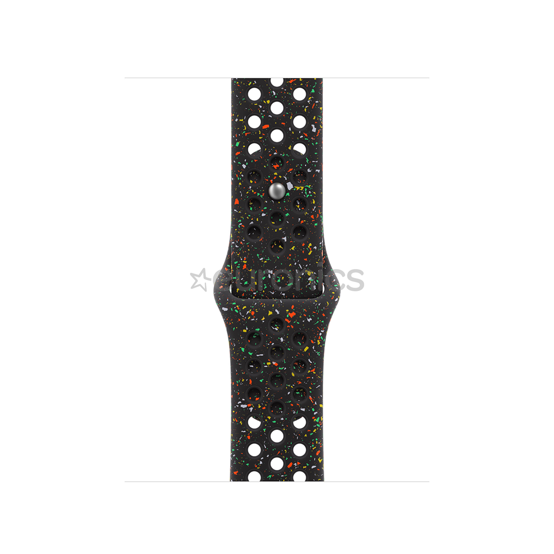 Apple Nike Sport Band, 46 mm, M/L, must - Kellarihm