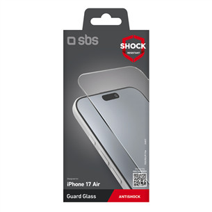 SBS Glass Screen Protector, iPhone Air, прозрачный - Защита для экрана