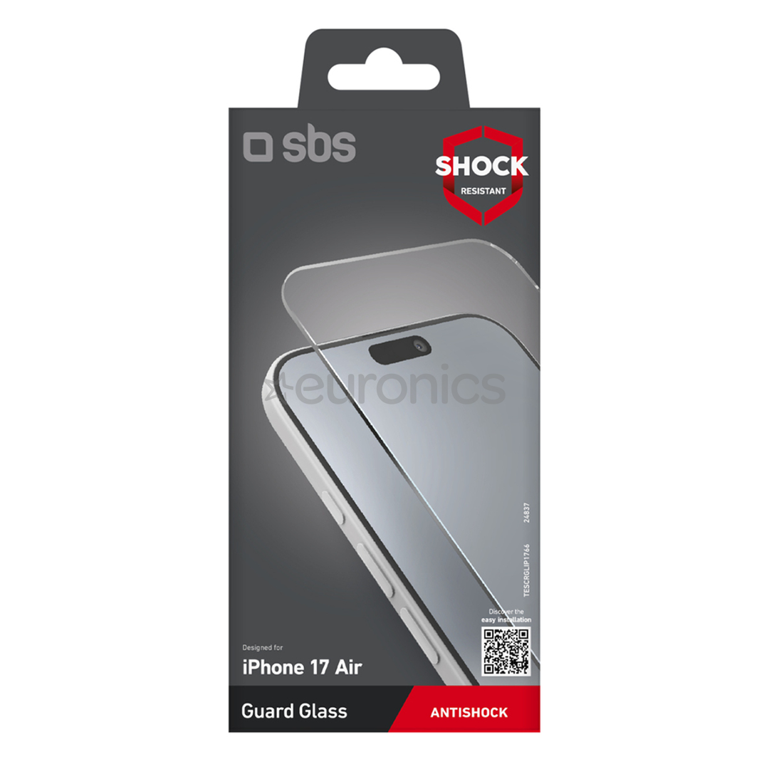 SBS Glass Screen Protector, iPhone Air, transparent - Screen protector