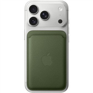 Apple FineWoven Wallet, Magsafe, roheline - Rahakott