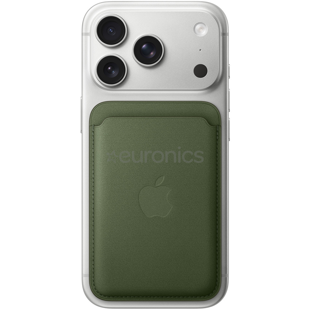 Apple FineWoven Wallet, Magsafe, roheline - Rahakott