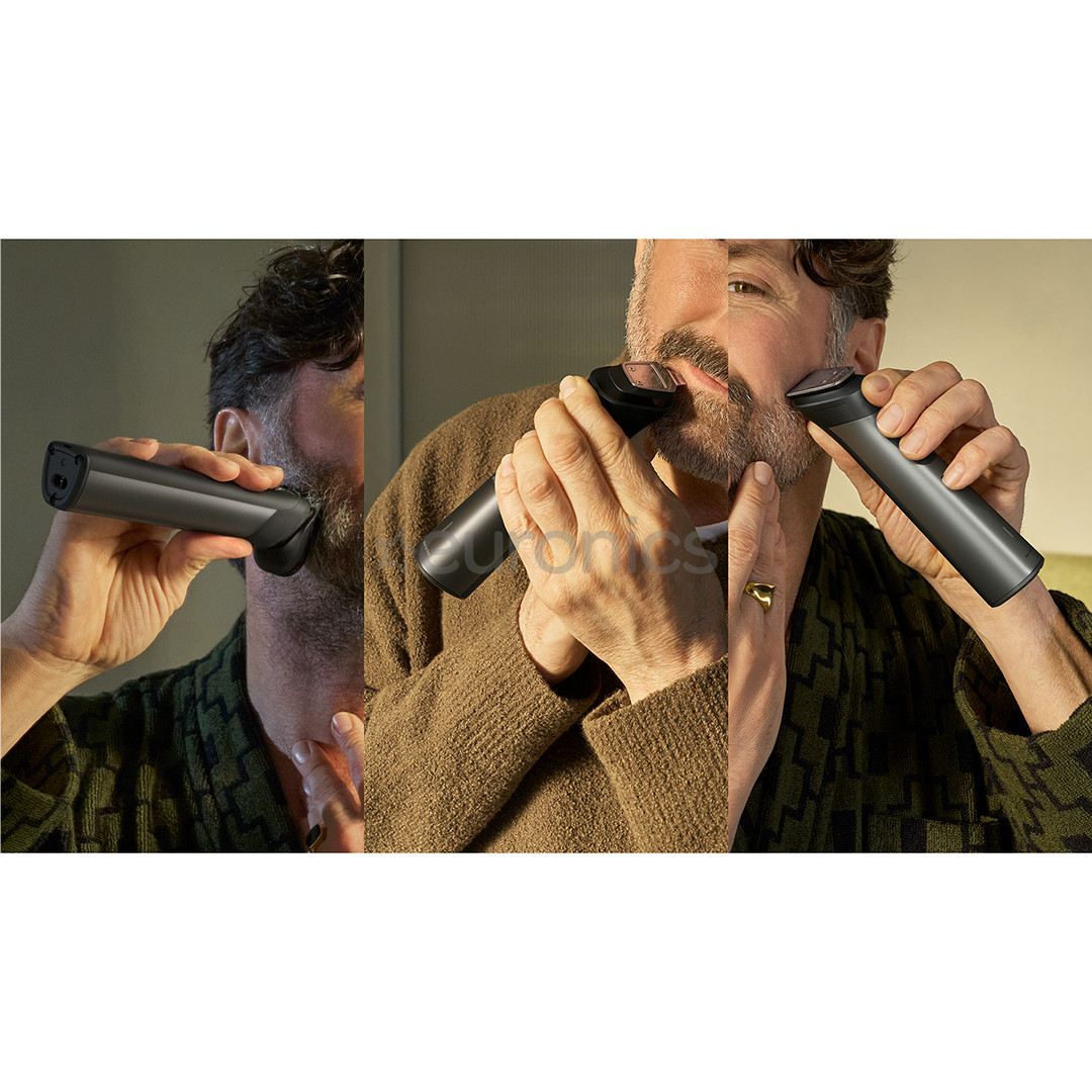 Philips All-in-One Trimmer 7000 Seeria, Wet & Dry, 15-ühes, tumehall - Trimmeri komplekt