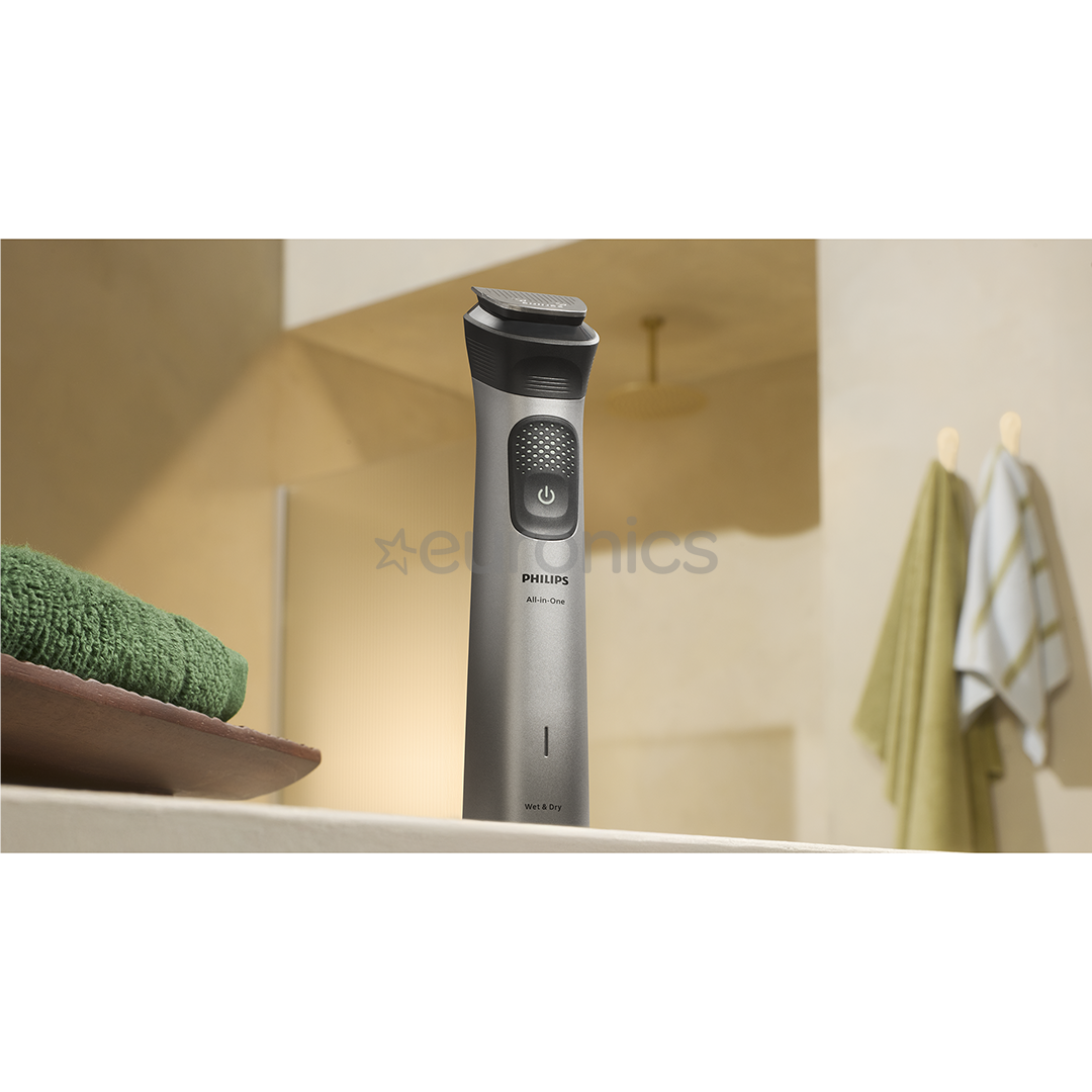 Philips All-in-One Trimmer 7000 Seeria, Wet & Dry, 15-ühes, tumehall - Trimmeri komplekt