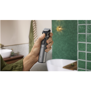 Philips All-in-One Trimmer 7000 Seeria, Wet & Dry, 15-ühes, tumehall - Trimmeri komplekt
