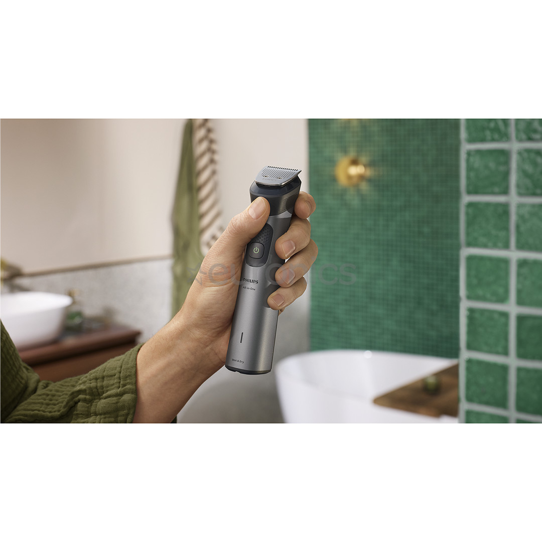 Philips All-in-One Trimmer 7000 Seeria, Wet & Dry, 15-ühes, tumehall - Trimmeri komplekt