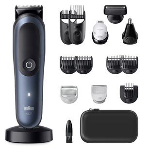 Braun All-in-One, Seeria 7, 15-ühes, tumesinine - Trimmeri komplekt