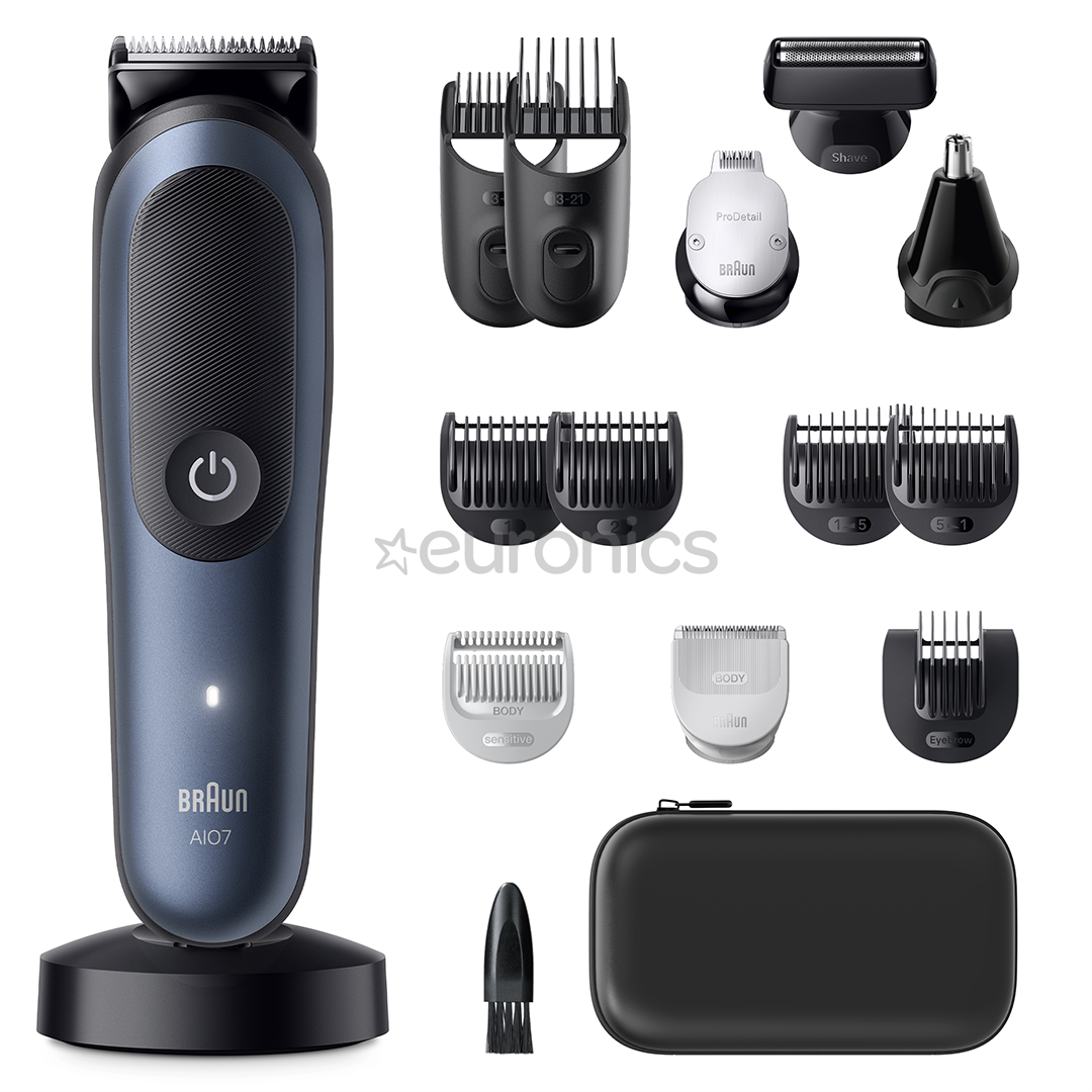 Braun All-in-One, Seeria 7, 15-ühes, tumesinine - Trimmeri komplekt