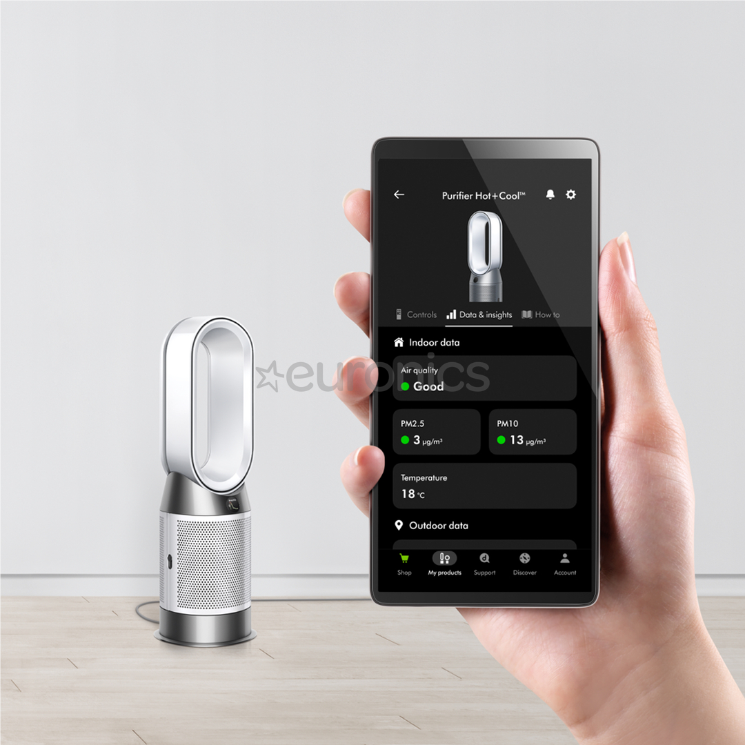 Dyson Purifier Hot+Cool HP1, white/silver - Air purifier