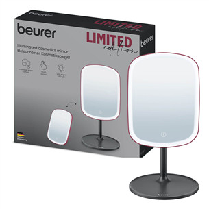 Beurer BS 47 Limited Edition, черный/красный - Косметическое зеркало с подсветкой