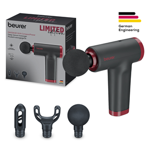 Beurer MG 89 CompactPower Limited Edition, must/punane - Massaažiseade