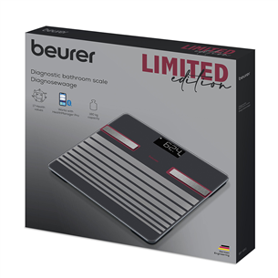 Beurer BF 451 Limited Edition, Bluetooth®, must - Diagnostiline saunakaal