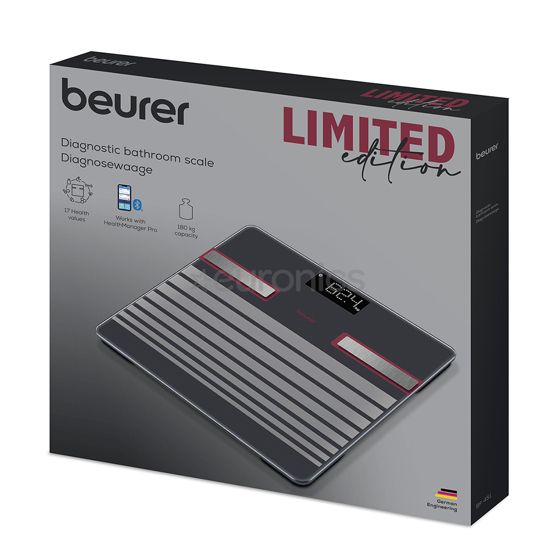 Beurer BF 451 Limited Edition, Bluetooth®, must - Diagnostiline saunakaal