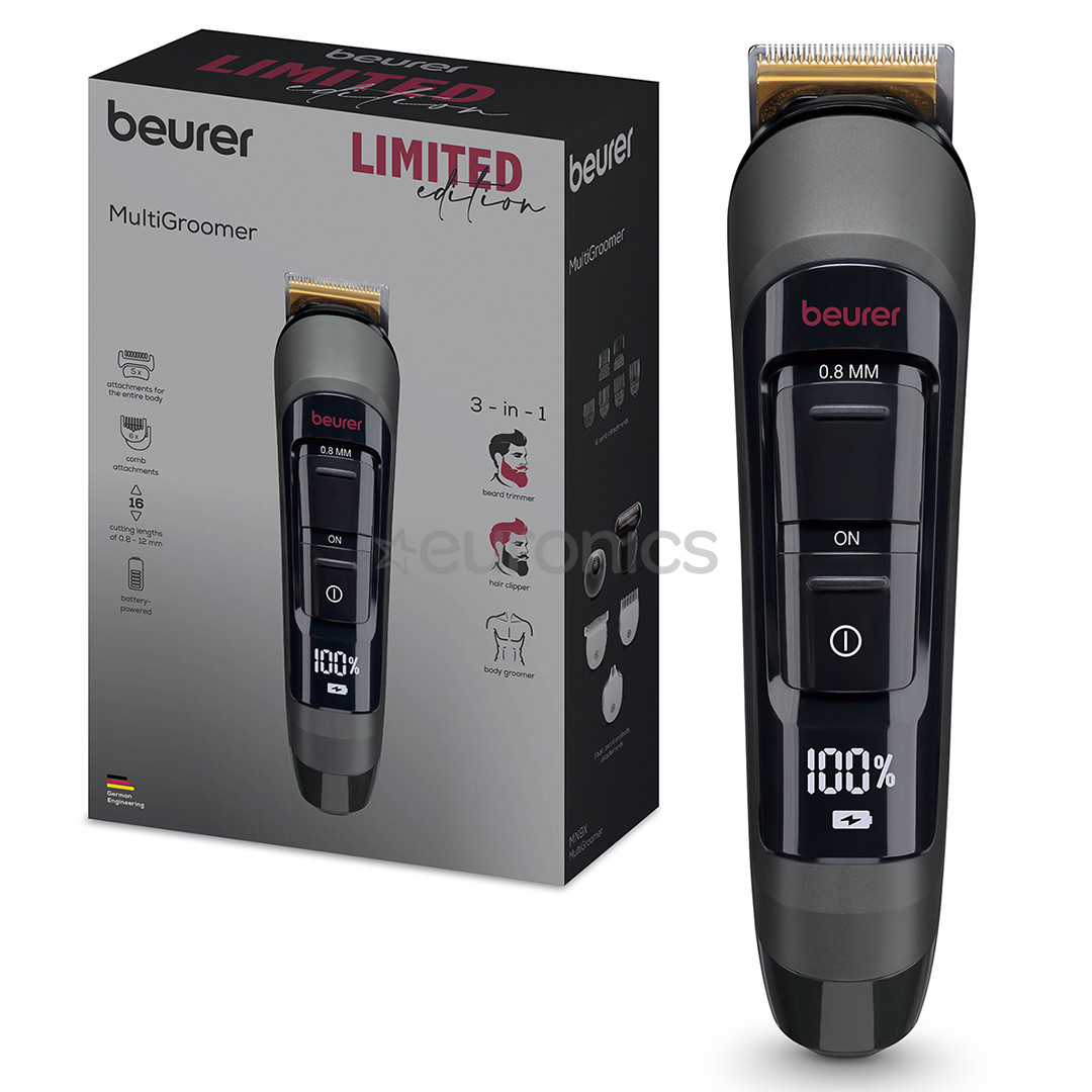 Beurer MN9X Limited Edition, black/grey - Multi groomer
