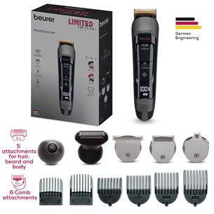Beurer MN9X Limited Edition, черный/серый - Мультитриммеp