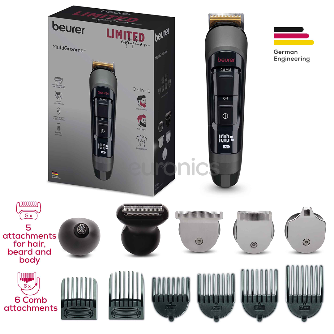 Beurer MN9X Limited Edition, черный/серый - Мультитриммеp