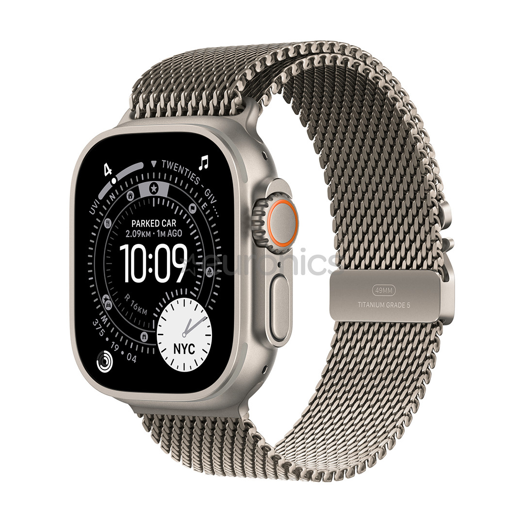 Apple Titanium Milanese Loop, 49 mm, M, roostevaba - Kellarihm