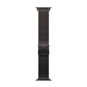 Apple Titanium Milanese Loop, 49 mm, S, black - Watch band MGHR4ZM/A