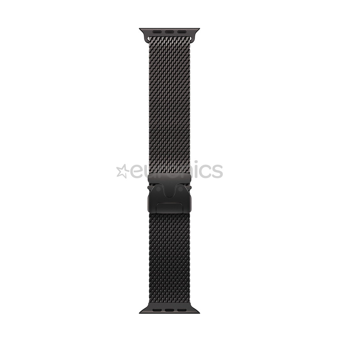 Apple Titanium Milanese Loop, 49 mm, M, black - Watch band