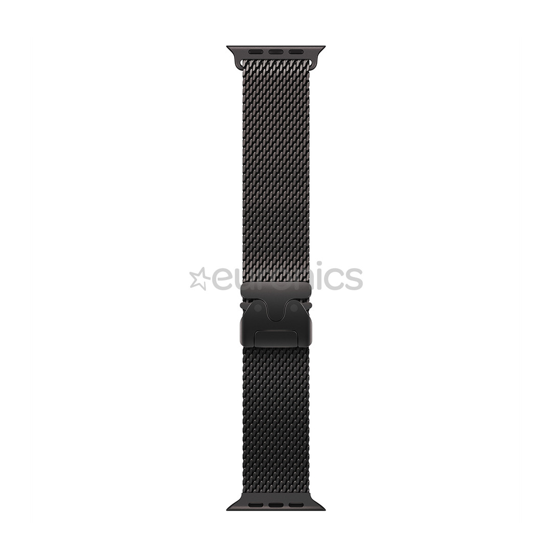Apple Titanium Milanese Loop, 49 mm, L, must - Kellarihm