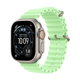 Apple Ocean Band Extension, 49 mm, loomulik titaan, roheline - Kellarihma pikendus