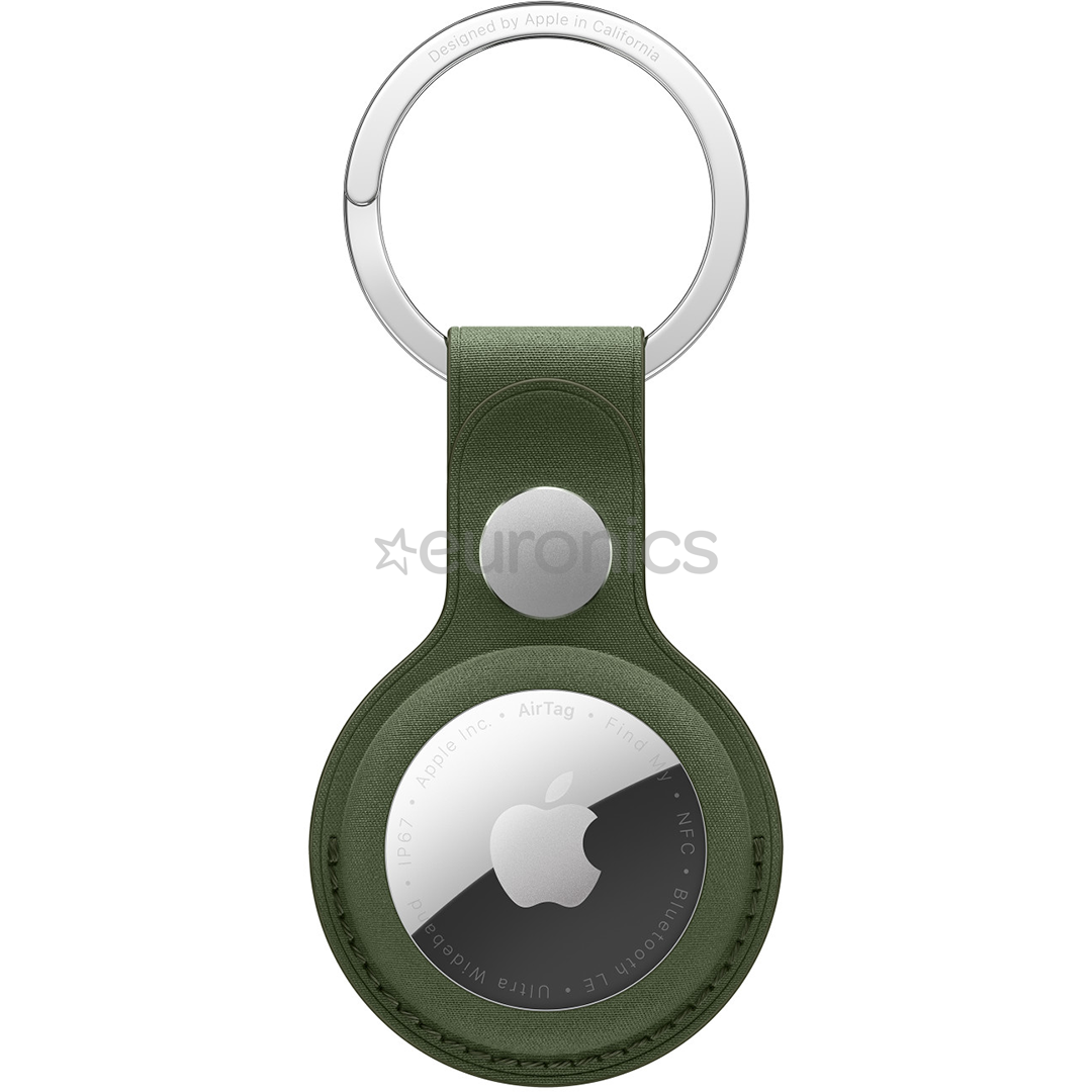 Apple AirTag FineWoven Key Ring, зеленый - Чехол