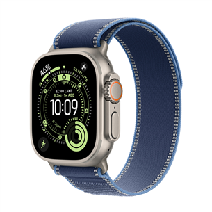 Apple Trail loop, 49 mm, S/M, loomulik titaan, sinine - Kellarihm
