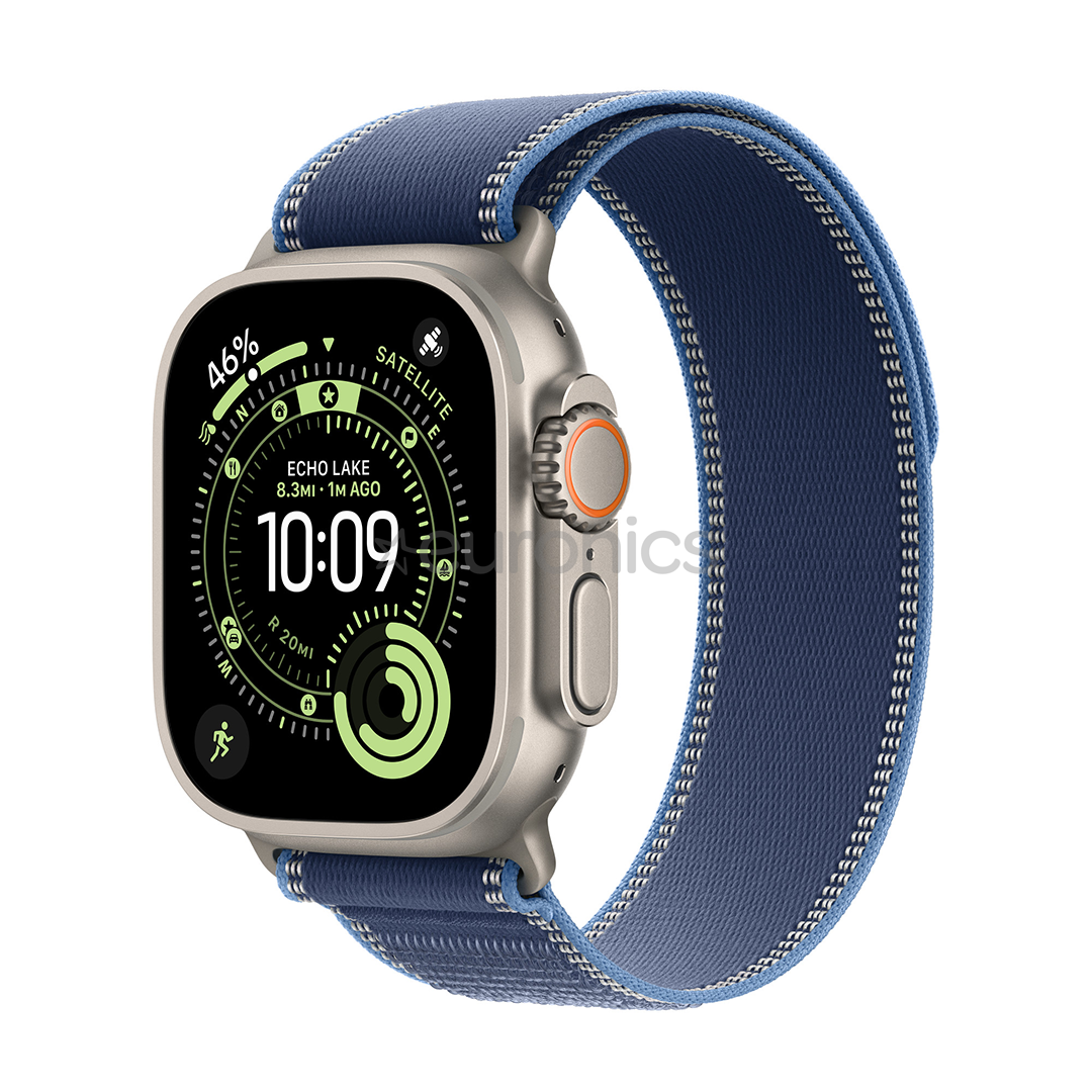Apple Trail loop, 49 mm, M/L, loomulik titaan, sinine - Kellarihm