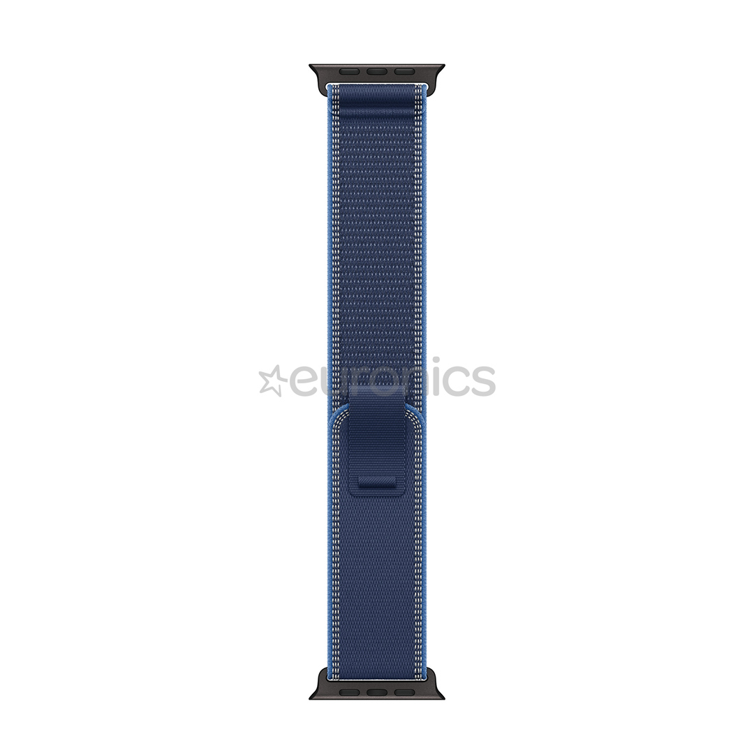 Apple Trail loop, 49 mm, M/L, must titaan, sinine - Kellarihm
