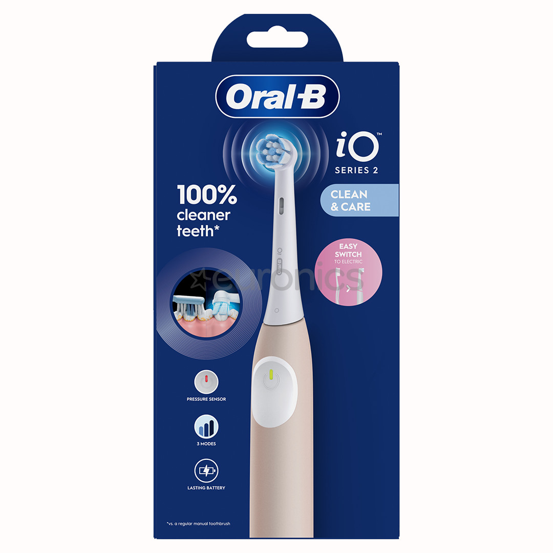 Braun Oral-B iO2, kuldroosa - Elektriline hambahari