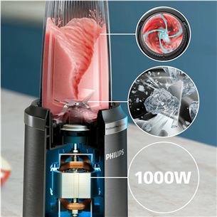 Philips 5000 Series, 1000 Вт, нерж. сталь - Блендер