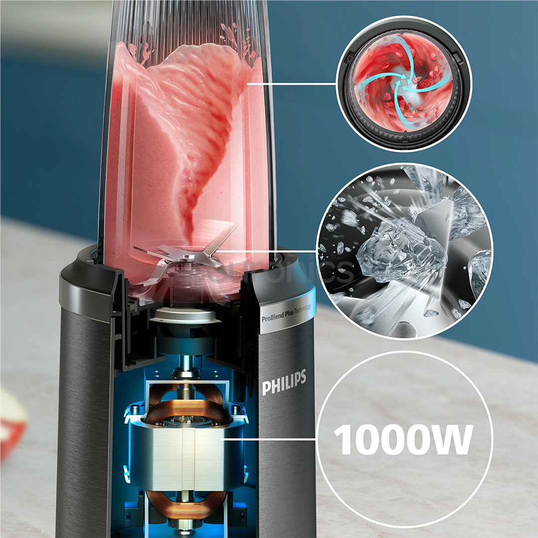 Philips 5000 seeria, 1000 W, roostevaba teras - Blender