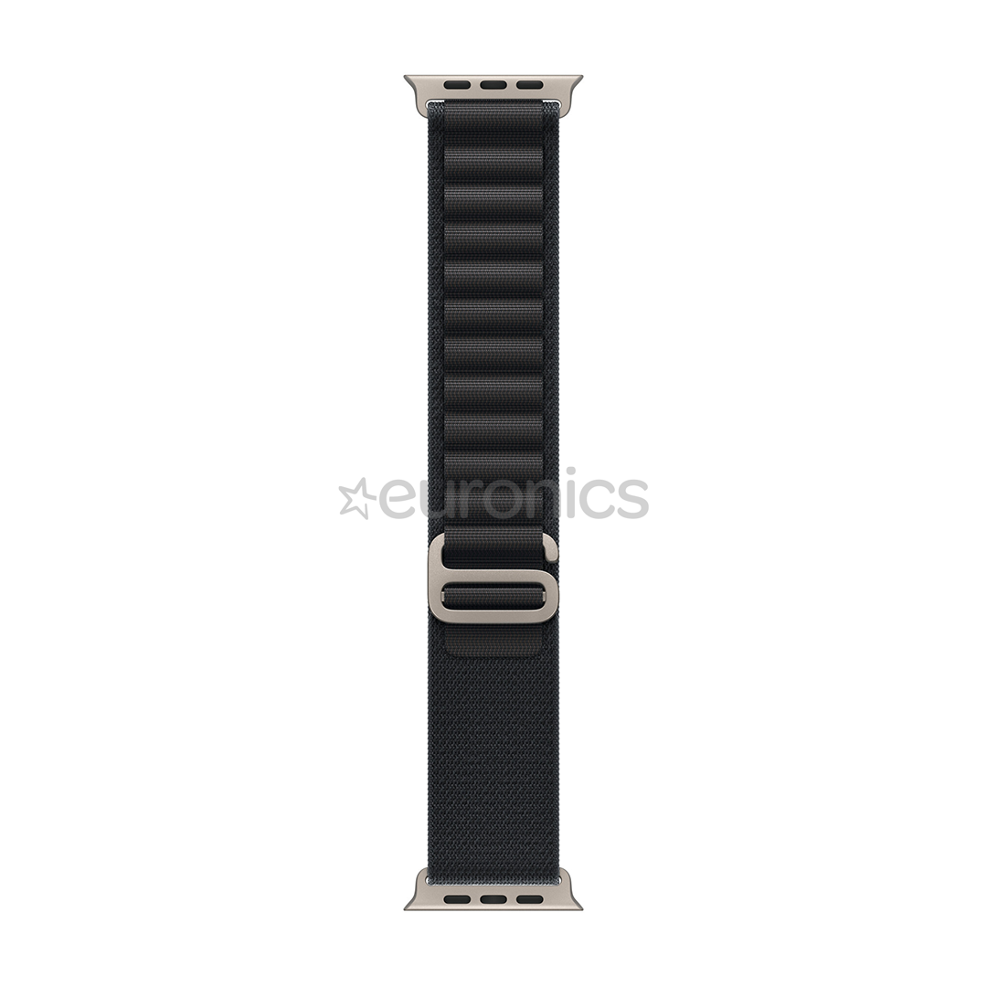 Apple Alpine Loop, 49 mm, L, loomulik titaan, must - Kellarihm
