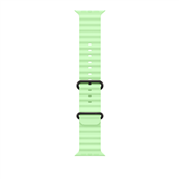Apple Ocean Band, 49 mm, must titaan, roheline - Kellarihm