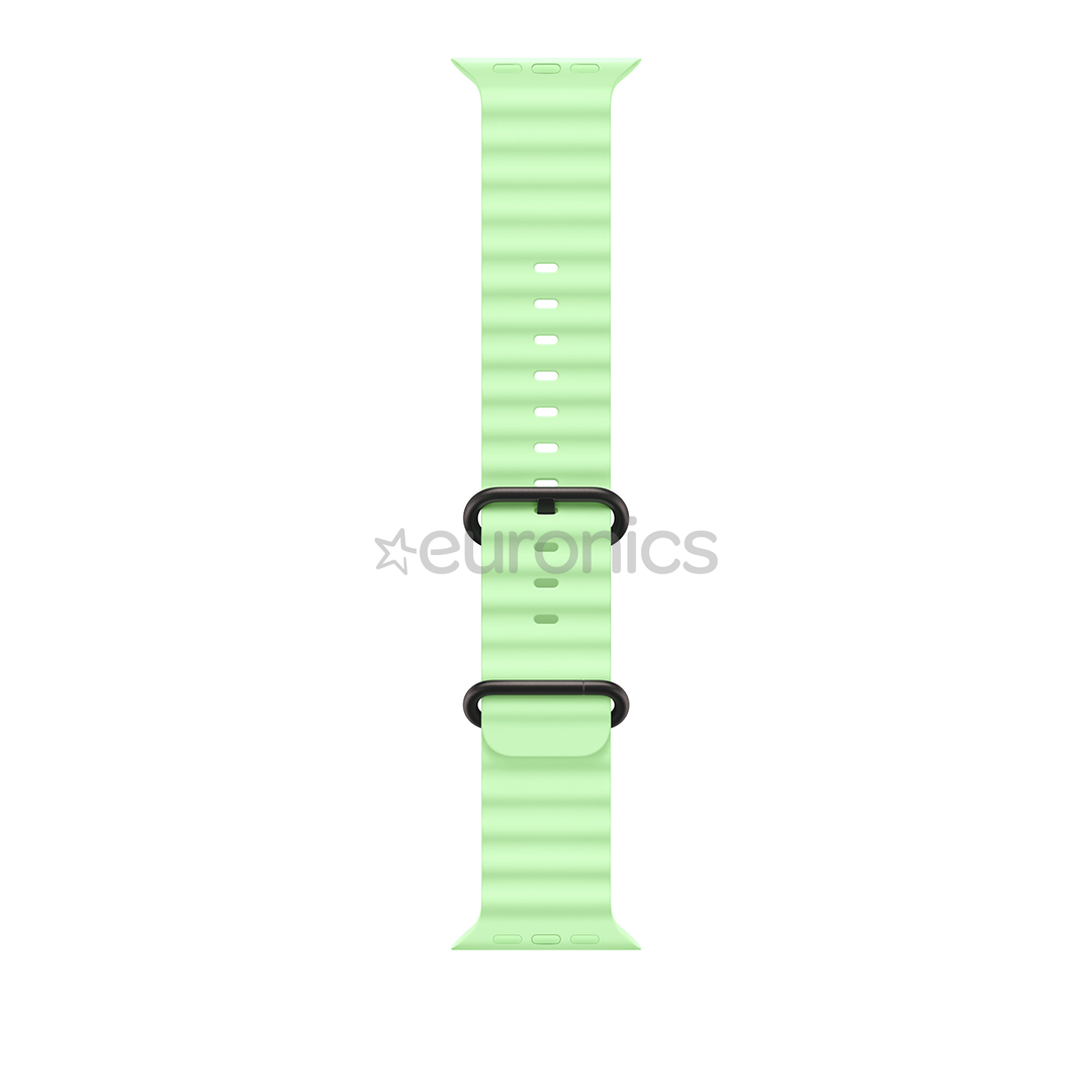 Apple Ocean Band, 49 mm, must titaan, roheline - Kellarihm