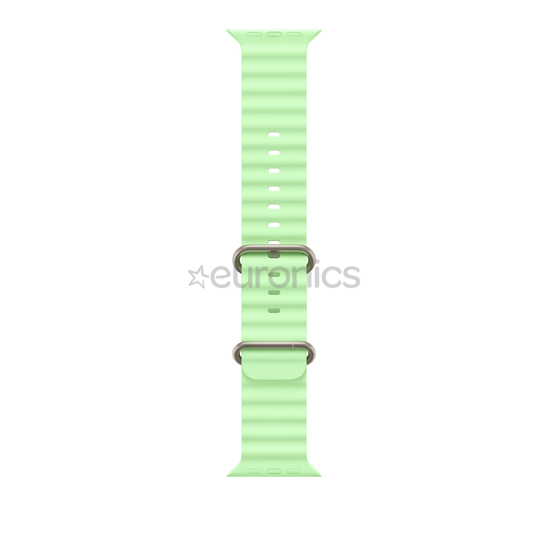 Apple Ocean Band, 49 mm, loomulik titaan, roheline - Kellarihm