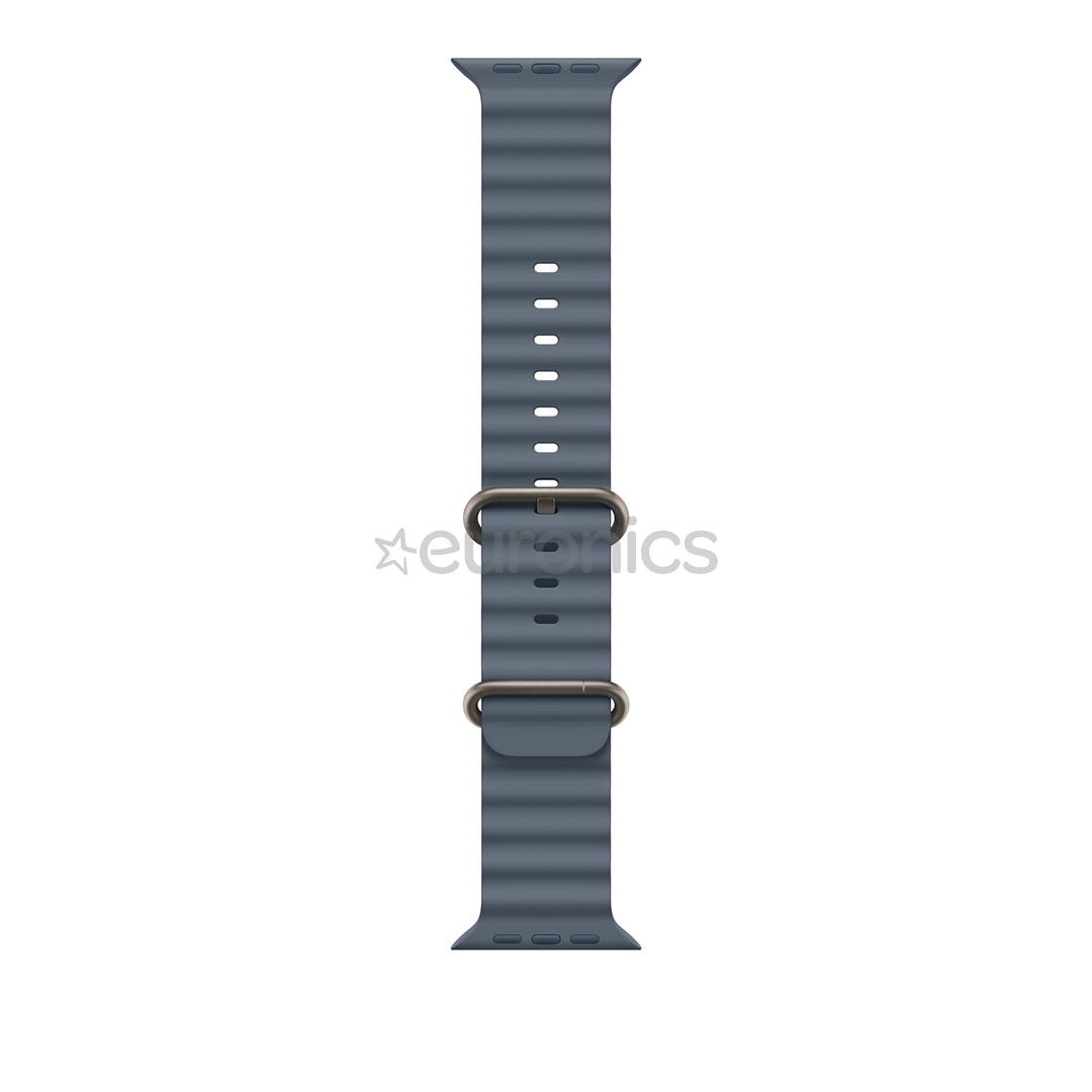 Apple Ocean Band, 49 mm, loomulik titaan, sinine - Kellarihm