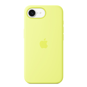 Apple Silicone Case, iPhone 16e, neon yellow - Case MGYW4ZM/A