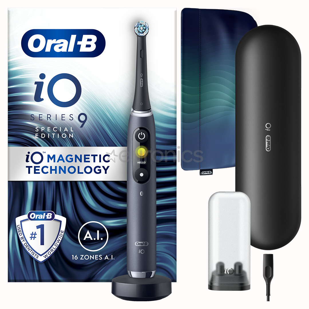 Braun Oral-B iO9 Black Special Edition, black - Electric toothbrush
