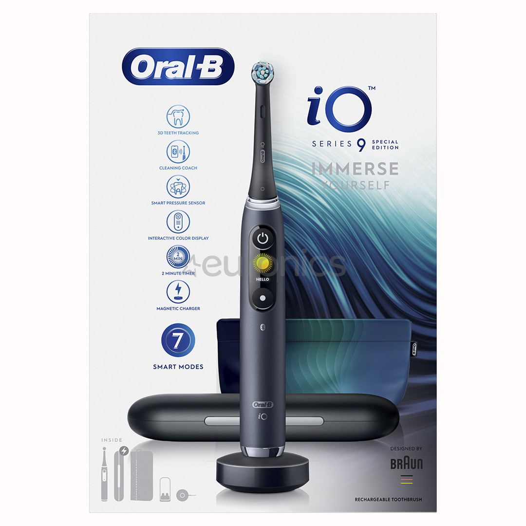 Braun Oral-B iO9 Black Special Edition, black - Electric toothbrush