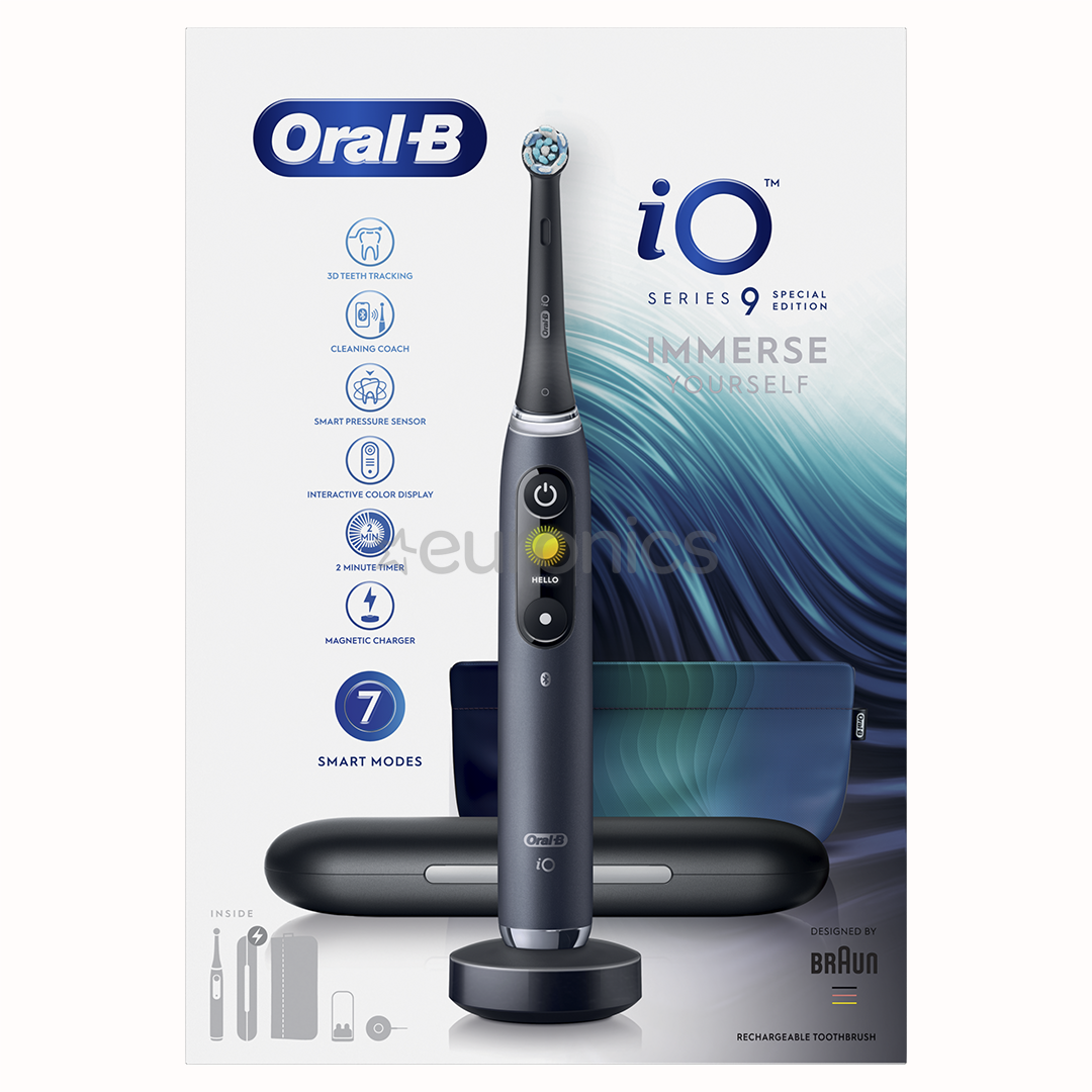Braun Oral-B iO9 Black Special Edition, черный - Электрическая зубная щетка